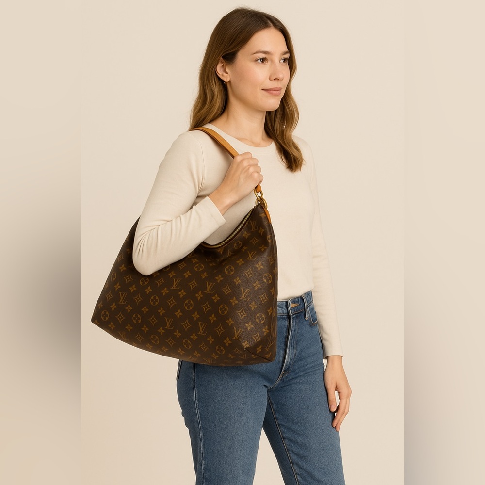 Louis Vuitton Sully MM Monogram Shoulder Bag